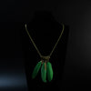Wholesale Women's Bohemian Creative Feather Tassel Necklace With Geometric Style And Water Wave Chain