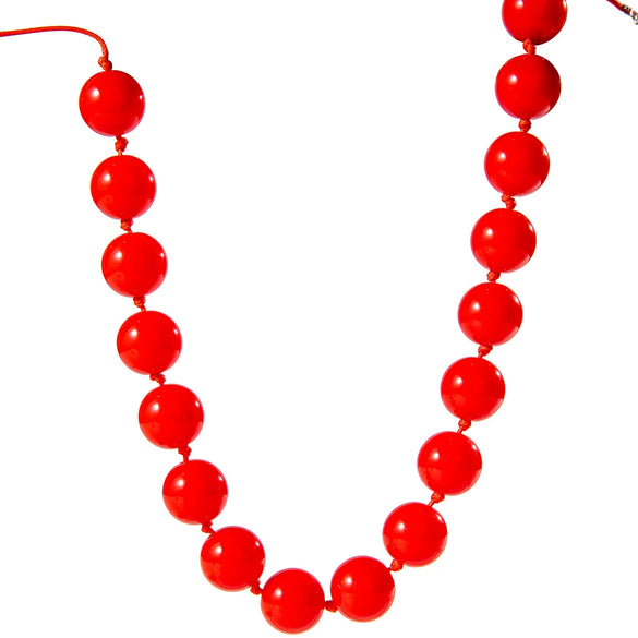 Wholesale Women's Bohemian Style Colorful Large Bead Single Layer Exaggerated Personality Beaded Necklace With Acrylic And Mixed Materials And Geometric Pattern