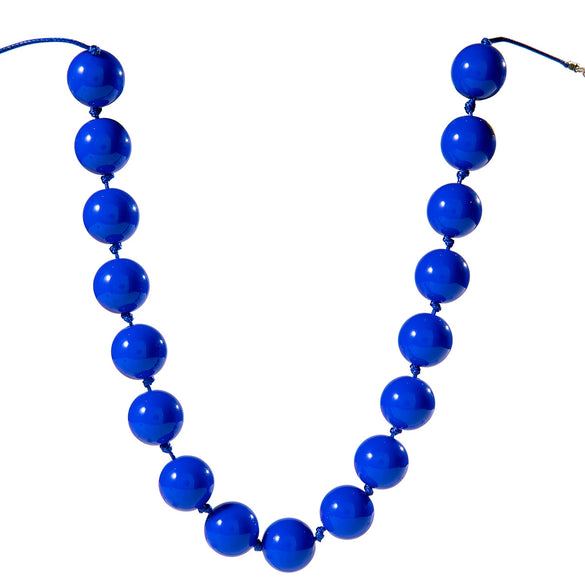 Wholesale Women's Bohemian Style Colorful Large Bead Single Layer Exaggerated Personality Beaded Necklace With Acrylic And Mixed Materials And Geometric Pattern