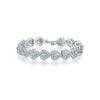 Wholesale Women's Bohemian Style Heart Pattern Copper Bracelet With Zircon And Glass Design
