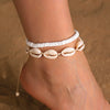 Wholesale Women's Bohemian Style Soft Pottery Geometric Anklets