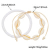 Wholesale Women's Bohemian Style Soft Pottery Geometric Anklets