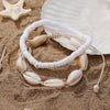 Wholesale Women's Bohemian Style Soft Pottery Geometric Anklets