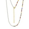 Wholesale Women's Bohemian Style 925 Sterling Silver Geometric Beads Clavicle Chain Necklace With Electroplating
