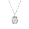 Wholesale Women's Bohemian Style 925 Sterling Silver Geometric Beads Clavicle Chain Necklace With Electroplating
