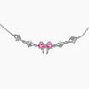 Wholesale Women's Bow Zircon Bracelet Copper Plastic Set With Diamonds
