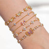 Wholesale Women's Bow Zircon Bracelet Copper Plastic Set With Diamonds