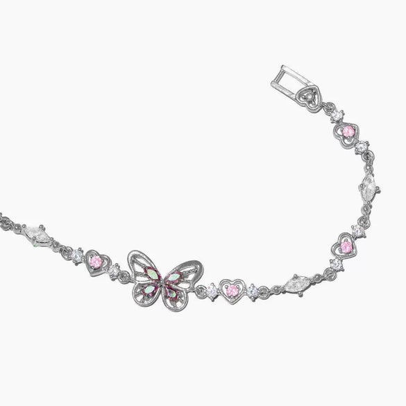 Wholesale Women's Bow Zircon Bracelet Copper Plastic Set With Diamonds
