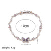 Wholesale Women's Bow Zircon Bracelet Copper Plastic Set With Diamonds
