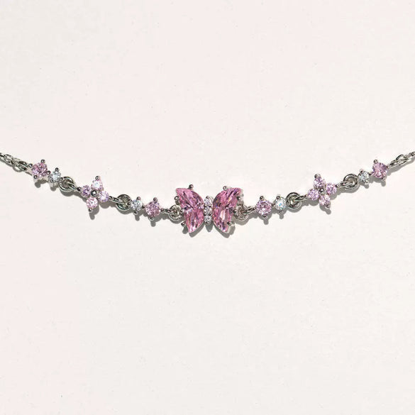 Wholesale Women's Bow Zircon Bracelet Copper Plastic Set With Diamonds