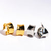 Wholesale Women's Brass And 925 Silver Needle Geometric Wave Cshaped Electroplated Earrings