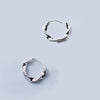 Wholesale Women's Brass Gold Plated Mobius Circle Earrings With Geometric Design