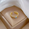 Wholesale Women's Brass Ring With Real Gold Plating Microinlaid Zircon And The Crown Pattern In Fashion Light Luxury Cold Style
