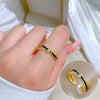 Wholesale Women's Brass Ring With The Crown Pattern Real Gold Electroplated Light Luxury Style