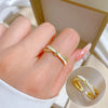 Wholesale Women's Brass Ring With The Crown Pattern Real Gold Electroplated Light Luxury Style