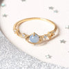 Wholesale Women's Brass Star Pattern Electroplated Planet Ring Fashion Jewelry