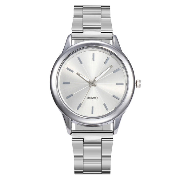 Wholesale Women's Business Fashion Midnight Steel Belt Quartz Watch With Round Dial And Stainless Steel Strap
