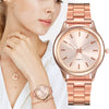 Wholesale Women's Business Fashion Midnight Steel Belt Quartz Watch With Round Dial And Stainless Steel Strap