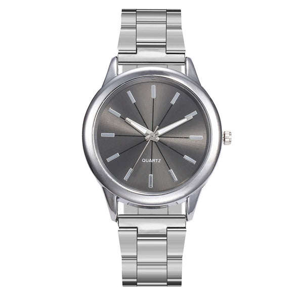 Wholesale Women's Business Fashion Midnight Steel Belt Quartz Watch With Round Dial And Stainless Steel Strap