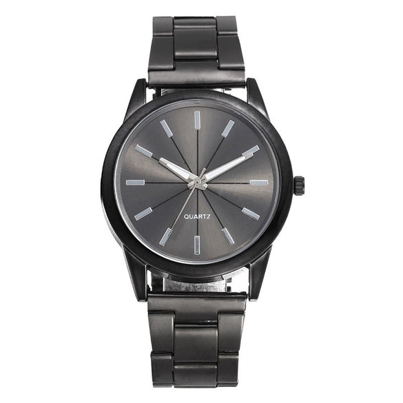 Wholesale Women's Business Fashion Midnight Steel Belt Quartz Watch With Round Dial And Stainless Steel Strap