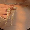 Wholesale Women's Butterfly Tassel Earrings Silver Needle Full Diamond Animals Style