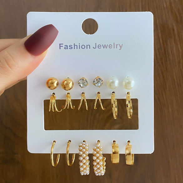 Wholesale Women's Cartoon Animal Style Alloy And Stainless Steel Geometric Carved Snake Shaped Butterfly Earrings Set