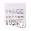 Wholesale Women's Cartoon Animal Style Alloy And Stainless Steel Geometric Carved Snake Shaped Butterfly Earrings Set