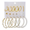 Wholesale Women's Cartoon Animal Style Alloy And Stainless Steel Geometric Carved Snake Shaped Butterfly Earrings Set