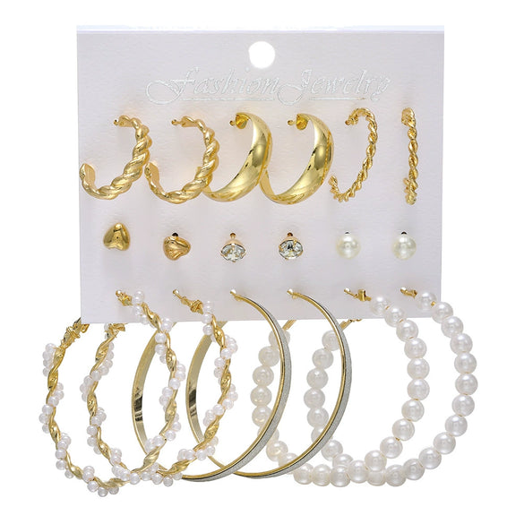 Wholesale Women's Cartoon Animal Style Alloy And Stainless Steel Geometric Carved Snake Shaped Butterfly Earrings Set