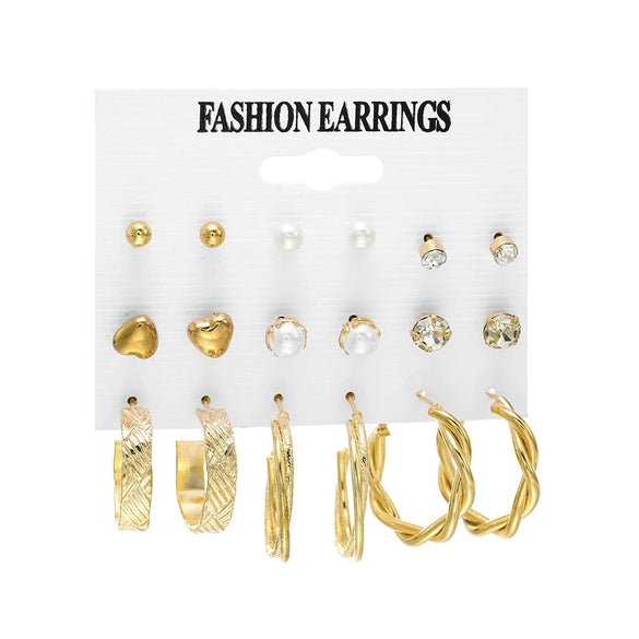 Wholesale Women's Cartoon Animal Style Alloy And Stainless Steel Geometric Carved Snake Shaped Butterfly Earrings Set