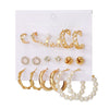 Wholesale Women's Cartoon Animal Style Alloy And Stainless Steel Geometric Carved Snake Shaped Butterfly Earrings Set