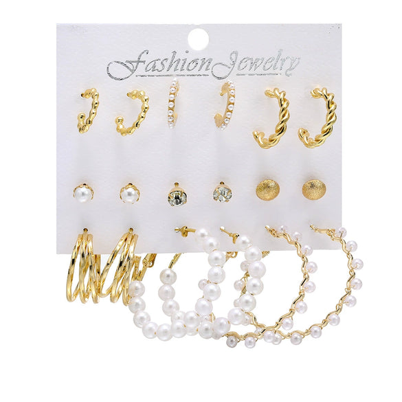 Wholesale Women's Cartoon Animal Style Alloy And Stainless Steel Geometric Carved Snake Shaped Butterfly Earrings Set