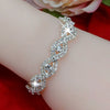 Wholesale Women's Cartoon Geometric Claw Drill Rhinestone Alloy Bracelet