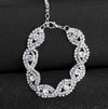 Wholesale Women's Cartoon Geometric Claw Drill Rhinestone Alloy Bracelet