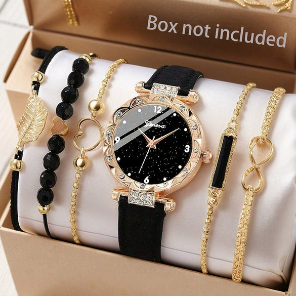 Wholesale Women's Casual Alloy Imitation Leather Belt Quartz Watch With Round Dial