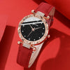 Wholesale Women's Casual Alloy Imitation Leather Belt Quartz Watch With Round Dial