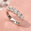 Wholesale Women's Casual Copper Geometric Inlaid Zircon Ring