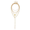 Wholesale Women's Casual Geometric Bow Iron Alloy Electroplated Necklace