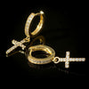 Wholesale Women's Casual Geometric Copper Earrings With Zircon