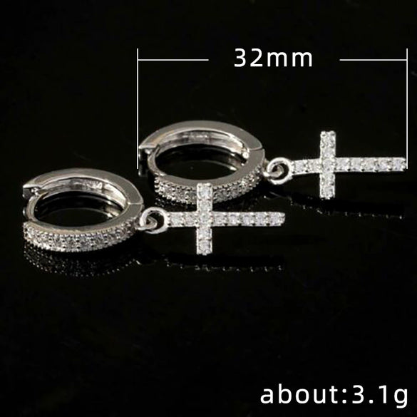 Wholesale Women's Casual Geometric Copper Earrings With Zircon