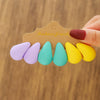 Wholesale Women's Casual Geometric Cshaped Spraypainted Plastic And Resin Earrings With Electroplating