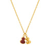 Wholesale Women's Casual Geometric Gourd Titanium Steel Necklace With Real Gold Plating In The Furnace