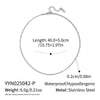 Wholesale Women's Casual Geometric 18K Real Gold Plated Stainless Steel Chain Necklace With Pvd Furnace Vacuum Real Gold Plating