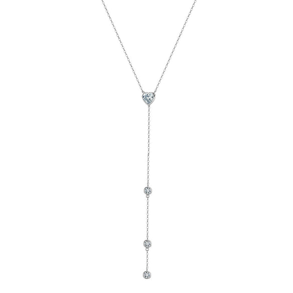 Wholesale Women's Casual Geometric Moissanite Clavicle Necklace With 925 Silver Pendant And Cross Chain Electroplated