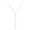 Wholesale Women's Casual Geometric Pearl Pendant Necklace With 925 Silver And Electroplating Cross Chain