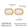 Wholesale Women's Casual Geometric Rectangular Stainless Steel Earrings With Pvd Furnace Vacuum Real Gold Plating