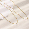 Wholesale Women's Casual Geometric Stainless Steel 18K Gold Plated Regular Oshaped Chain Necklace