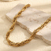 Wholesale Women's Casual Geometric Stainless Steel 18K Goldplated Handmade Necklace