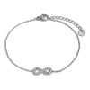 Wholesale Women's Casual Geometric Stainless Steel 18K Goldplated Letter Number Text Diamondstudded Bracelet Necklace