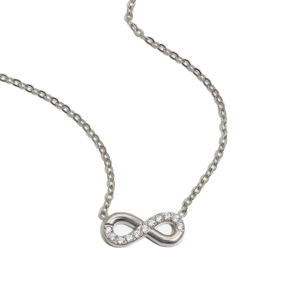 Wholesale Women's Casual Geometric Stainless Steel 18K Goldplated Letter Number Text Diamondstudded Bracelet Necklace